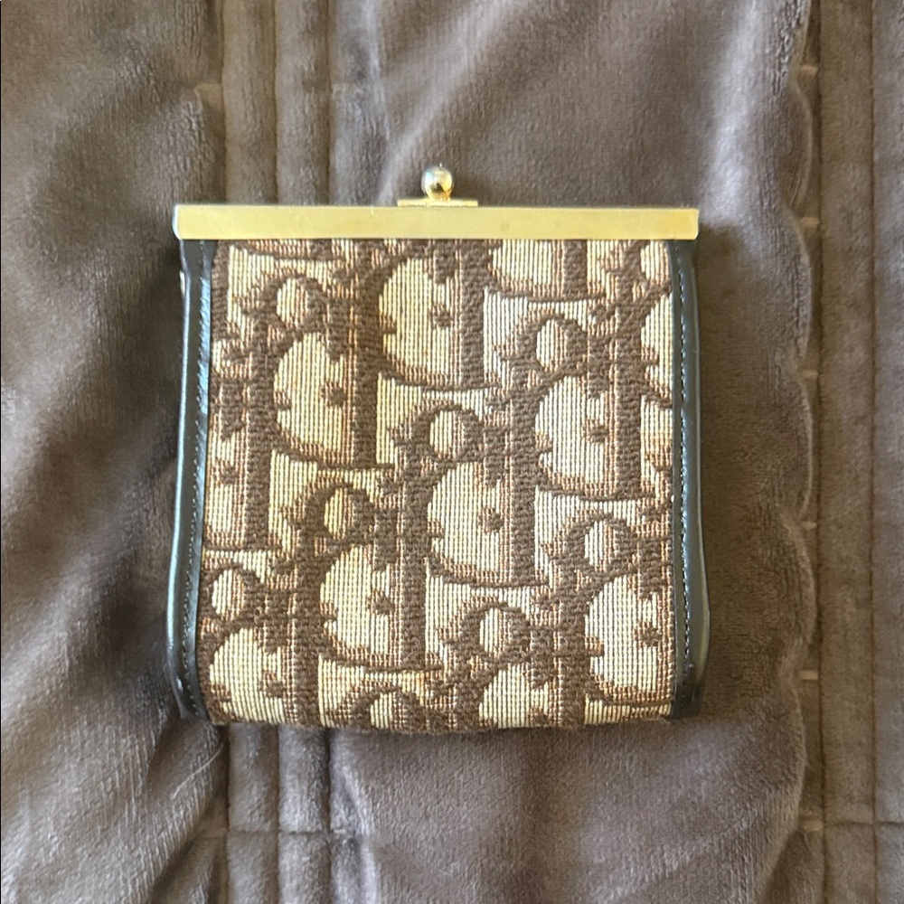 Dior Beige and Brown Clutch